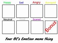 Image result for Emotion Meme Blank