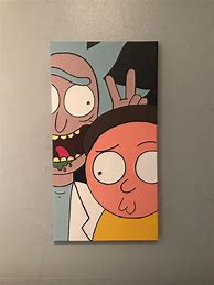 Image result for Rick N Morty Painting