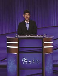 Image result for Jeopardy Champion Matt