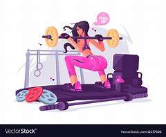 Image result for Gym Women Cartoon