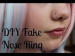 Image result for How to Make a Fake Nose Rings