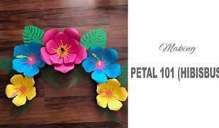 Image result for Hibiscus Paper Flower Template