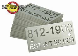 Image result for Stainless Steel Notched Corner Tags