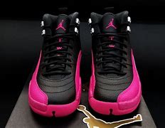 Image result for Pink and Black Jordan 12 Shirt