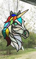 Image result for Unicorn Stained Glass Template