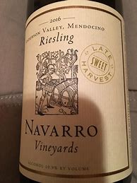 Navarro Riesling Cluster Select Late Harvest 的图像结果