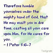 Image result for 1st Peter 5 6 7