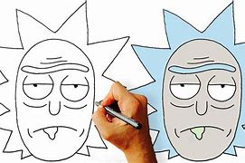 Image result for Rick and Morty Drawing Sketch