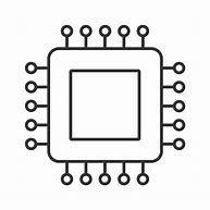 Image result for Sketch of Microprocessor