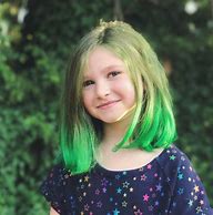 Image result for Little Girl Colored Hair