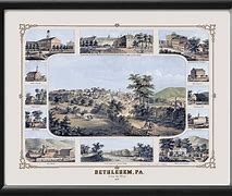 Image result for Old Maps of Bethlehem PA
