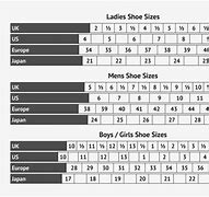 Image result for Adult Shoe Size Conversion Chart