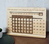 Image result for Wood Perpetual Wall Calendar