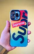 Image result for Supreme Leather iPhone Case