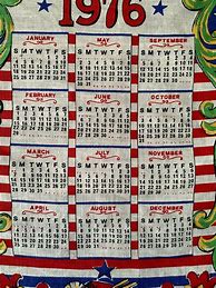Image result for 1976 Calendar in the Kitchen