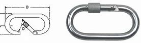 Image result for Oval Snap Hook with Screw Nut