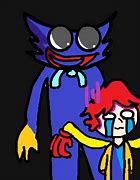 Image result for Huggy Wuggy and Blue Fight