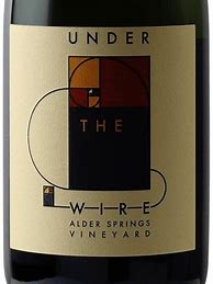 Image result for Under The Wire Sparkling Pinot Noir Alder Springs