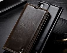 Image result for Genuine Leather Wallet Case iPhone X