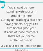 Image result for You Should Be Here Lyrics