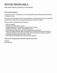 Image result for Autocad Drafter Cover Letter Sample