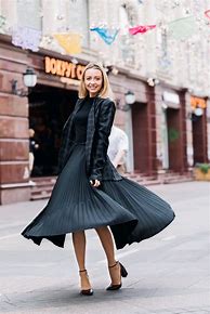 Image result for Dress with Pleated Skirt