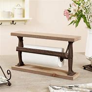 Image result for Wooden Kitchen Towel Holder