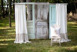 Image result for White Curtain Rods