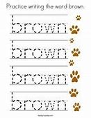 Image result for Brown Worksheet