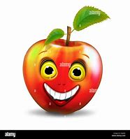 Image result for Funny Smiley-Face Apple