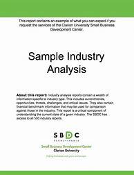 Image result for Industry Analysis in a Business Plan