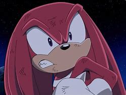 Image result for Knuckles the Echidna Scared