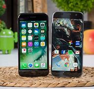 Image result for Galaxy S7 Screen Size vs iPhone 7