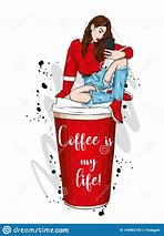 Image result for Coffee Cartoon Girl