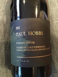 Image result for Paul Hobbs Pinot Noir Ulises Valdez