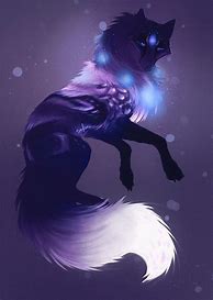 Image result for Purple Anime Wolf Demon Girl