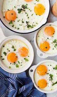 Image result for Baked Eggs in Ramekins