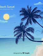 Image result for Beach Silhouette SVG