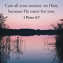 Image result for 1 Peter 5 7 Message