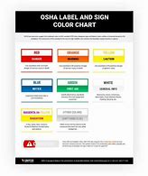 Image result for OSHA Label and Sign Color Chart