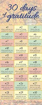 Image result for 30 Days of Thankfulness List