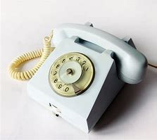 Image result for Light Blue Rotary Phone