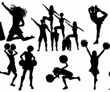 Image result for Cheerleader Silhouette Flyer with O Background