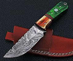 Image result for Damascus Steel Knives Western Designs