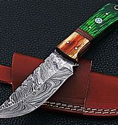 Image result for Damascus Steel Knife Esty