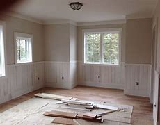 Image result for Half Wall Wood Paneling
