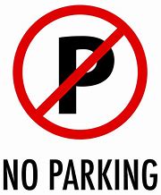 Image result for No Parking Sign Clipart