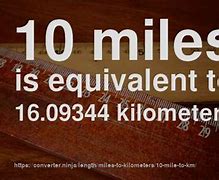 Image result for What Is 10 Kilometers in Miles
