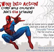Image result for First Birthday Invitation Spider-Man