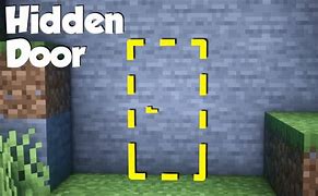 Image result for Minecraft Invisible Door